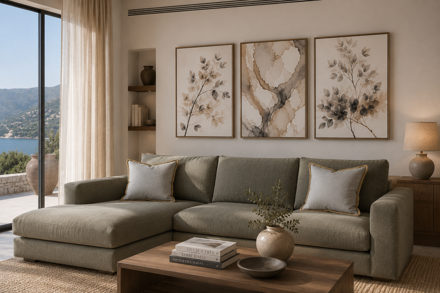 Minimal Handmade Linen Cushion Cover Set