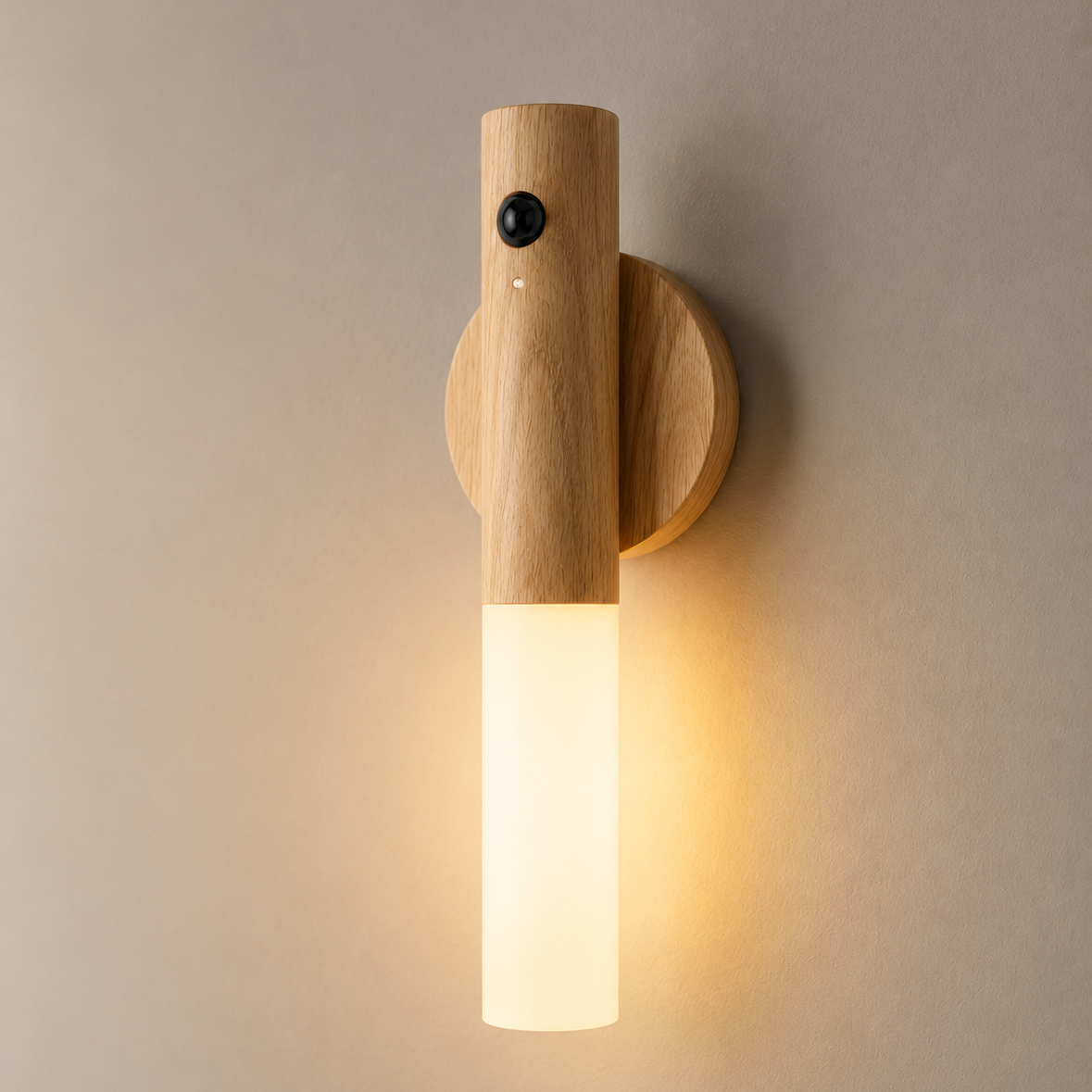Wood Magnetic Motion Sensor Light